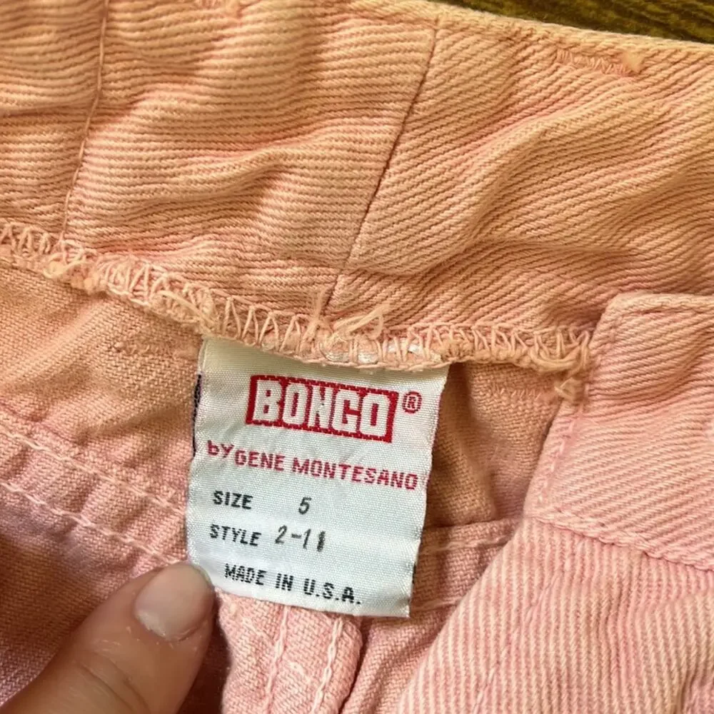 Vintage 90’s BONGO Light Pink High Waisted Cotton Mom-Jeans - Picture 10 of 12